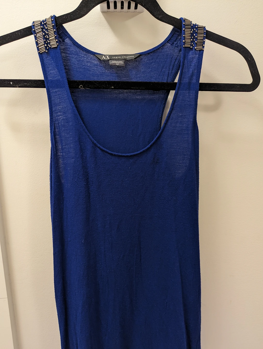 Cobalt blue Armani exchange tank top in size small