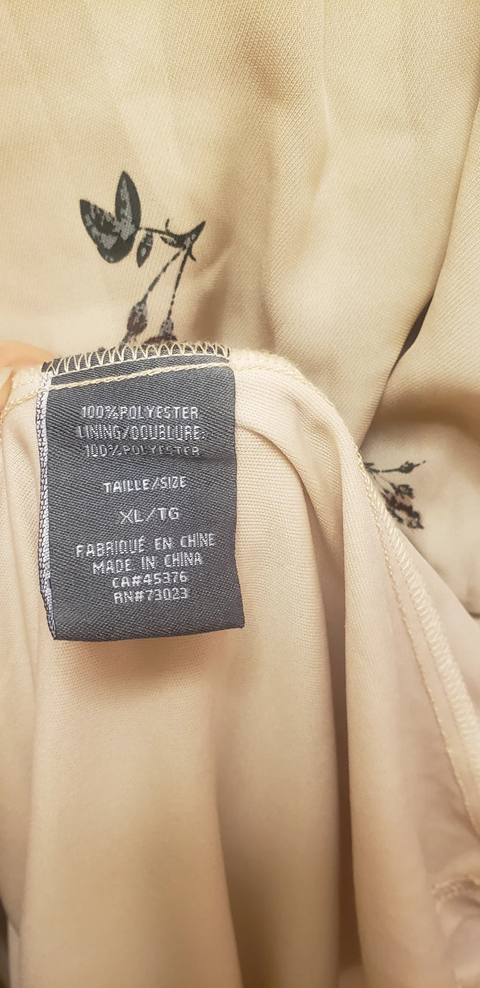 Suzy Shier XL Beige Floral Pleated Dress image indicator(4)