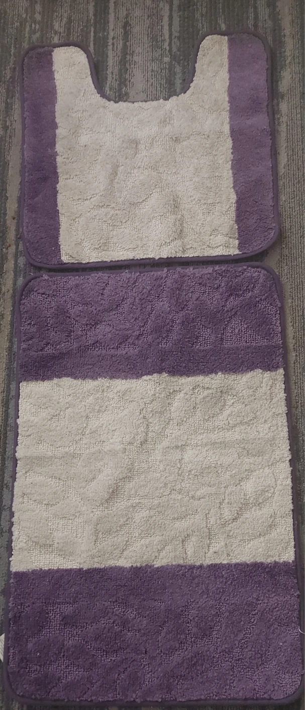 Bathroom Set - Curtain, Rings, Carpets, Basket image indicator(3)