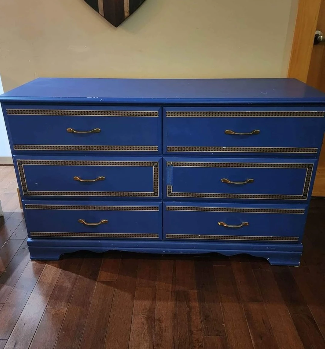 Vintage blue dresser