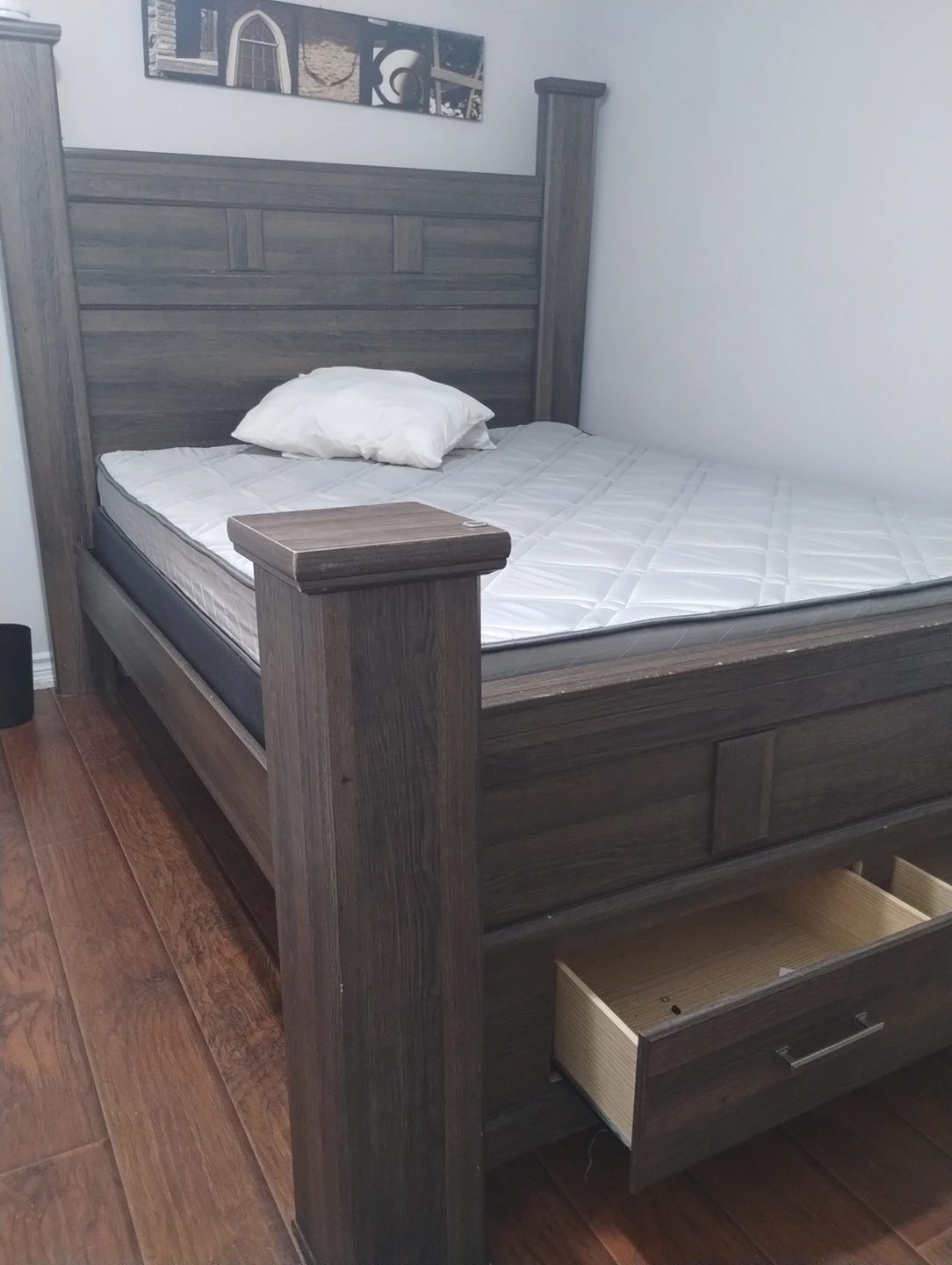 $100 Queen mattress + frame