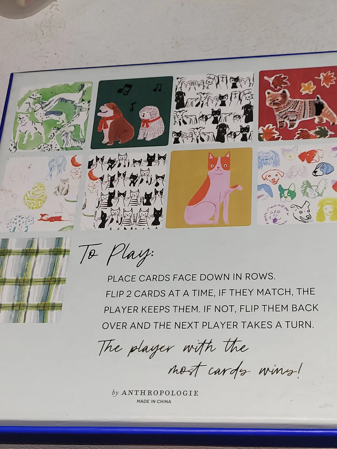 anthropologie pets memory game 40 pairs brand new image indicator(2)