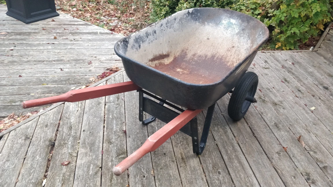 Strong Dual-Wheeled Wheelbarrow - photo 3