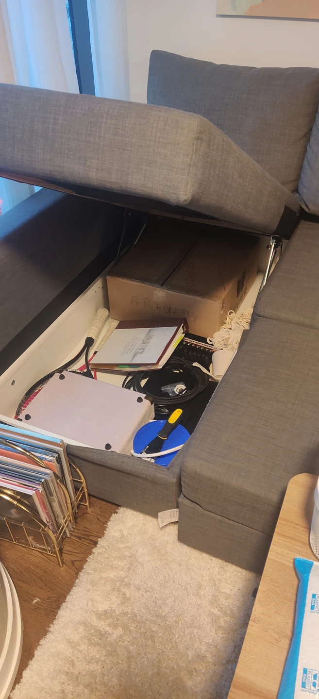 Ikea Friheten Corner Sofa-Bed with Storage image indicator(5)