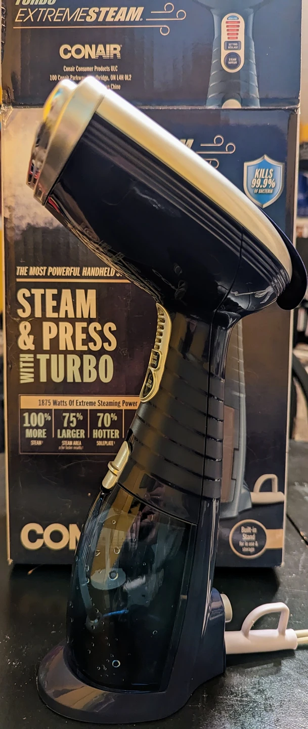 Conair Turbo ExtremeSteam Handheld Fabric Steamer BNIB image indicator(3)