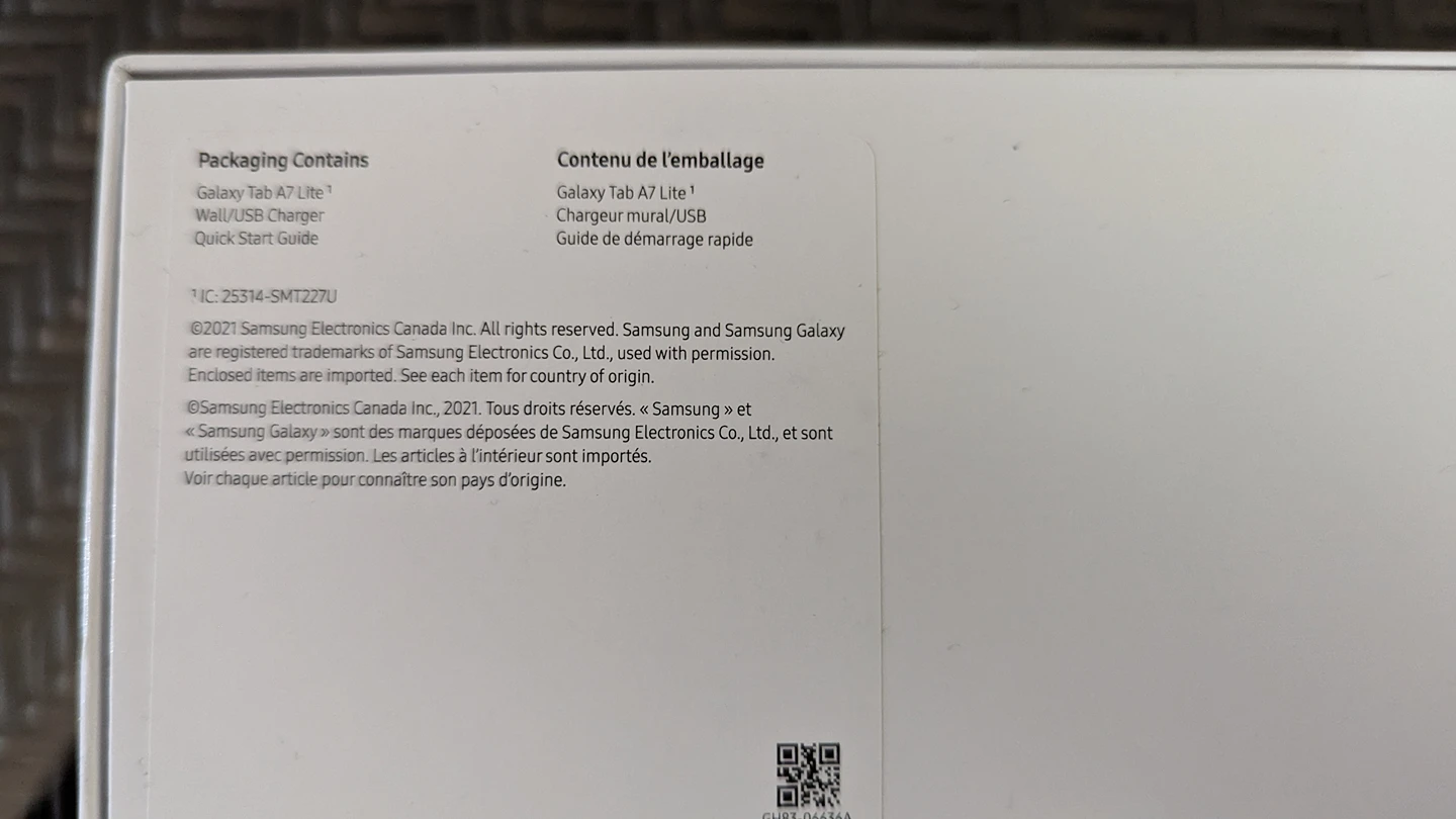 Brand New In Box - Galaxy Tab A7 Lite image indicator(3)