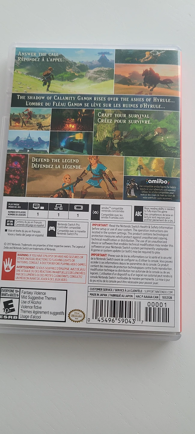 Zelda Breath of the Wild Switch game - photo 3