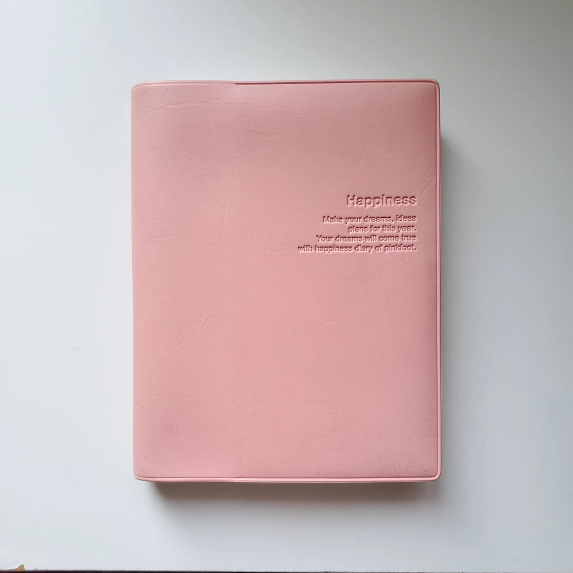 Brand new Pink faux leather mini kawaii planner notebook