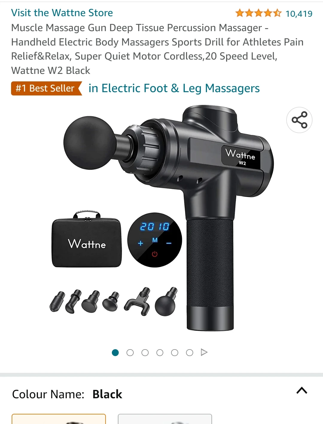 BRAND NEW Wattne W2 Massage Gun thumbnail