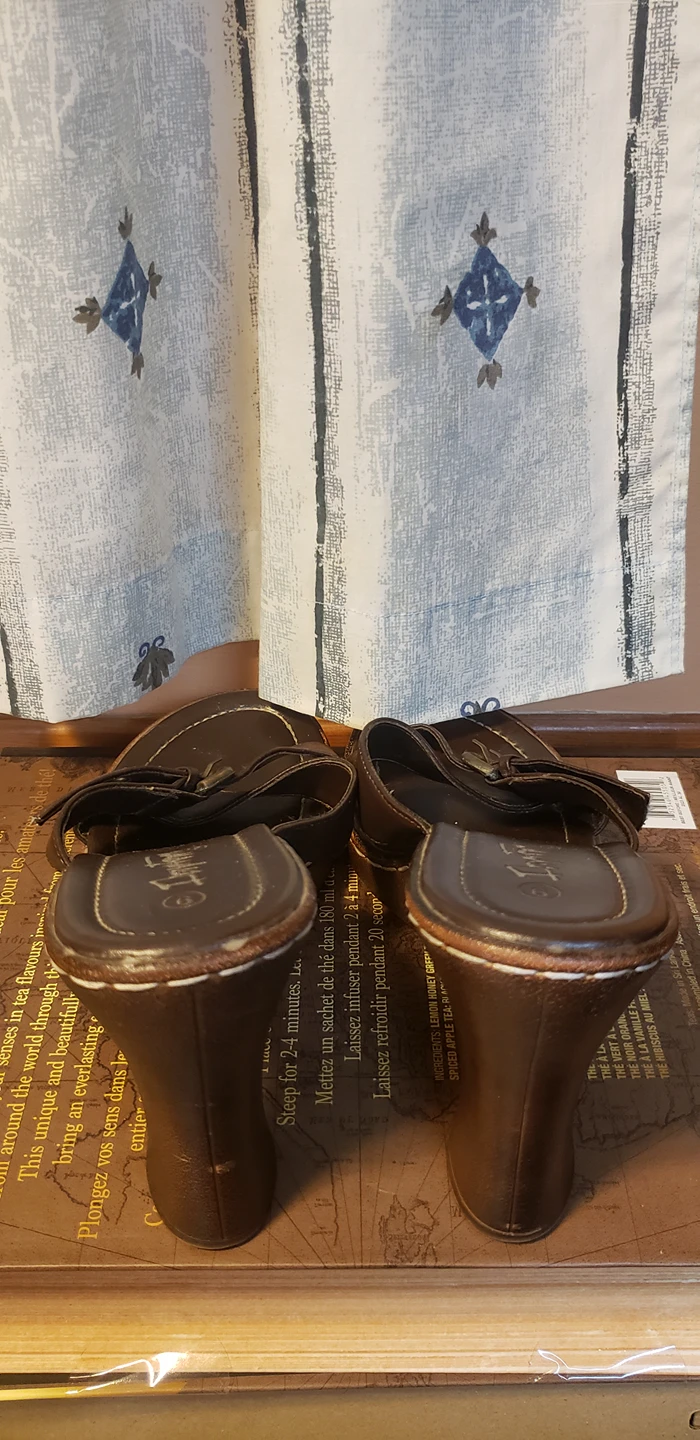 Brown High Heel Sandals Size 9 image indicator(3)