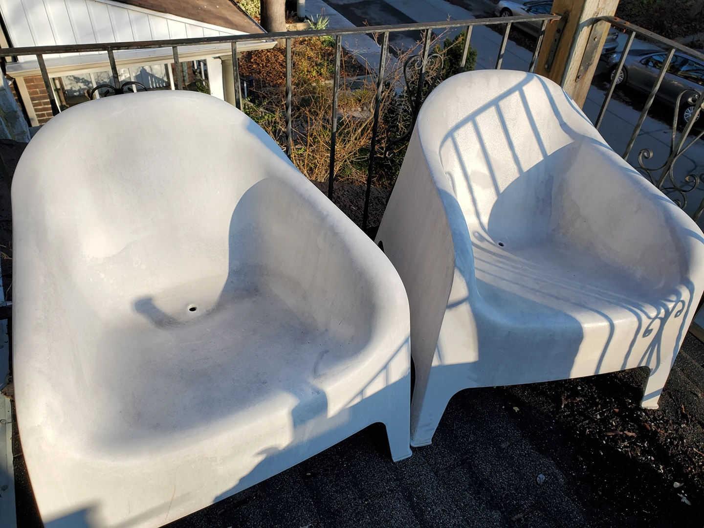 Two Ikea patio chairs thumbnail