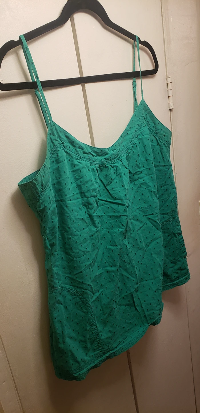 Garage Size Large Green Tank Top thumbnail