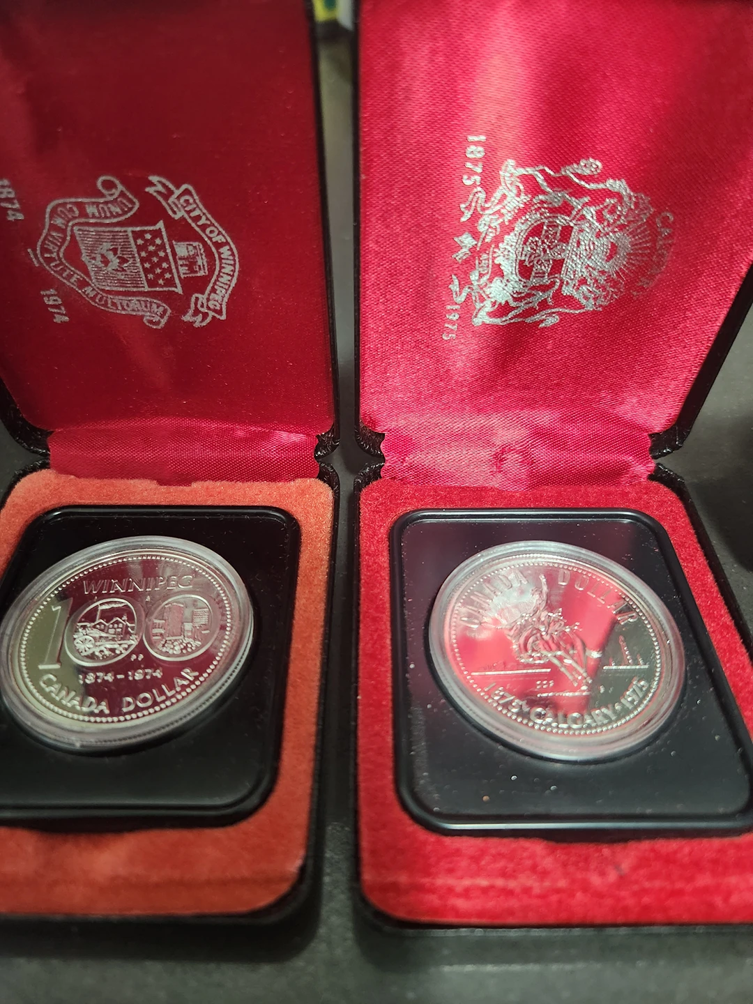 1974,1975,1983,1986 Canadian Silver Dollars (Mint) - photo 4