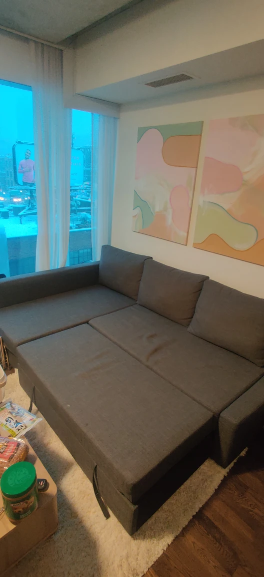 Ikea Friheten Corner Sofa-Bed with Storage image indicator(4)