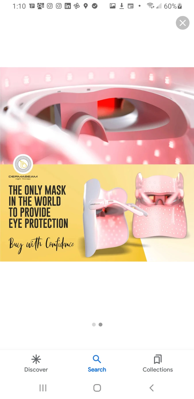 Dermabeam Pro LED Light Mask- Skin Rejuvenation, Anti Wrinkle image indicator(3)