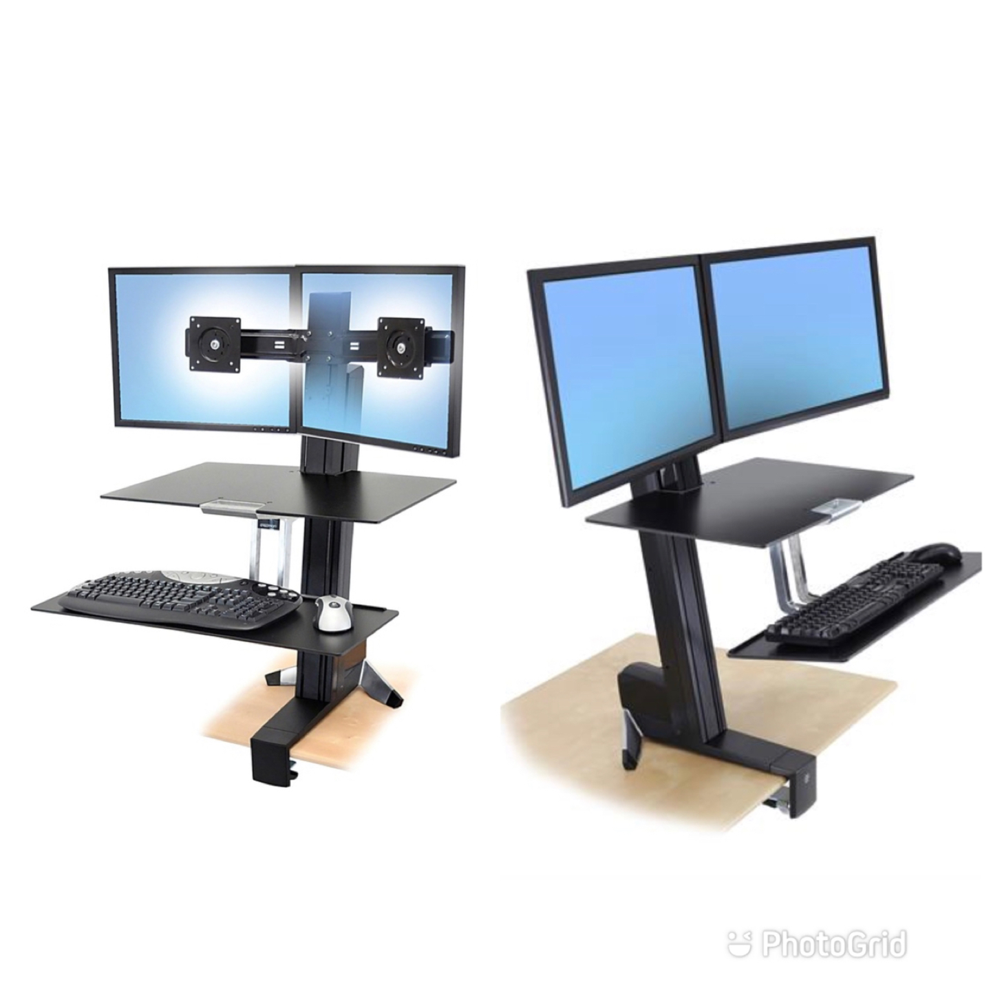 Ergotron WorkFit-S Dual Monitor with Worksurface+ image indicator(2)