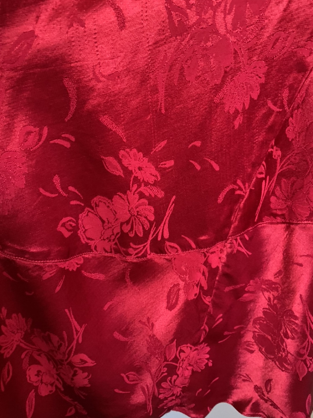 Vintage elegant custom made red dress - photo 4