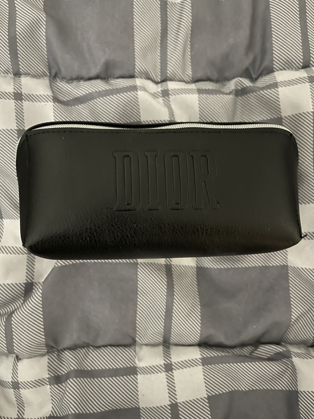 Dior zip makeup bag