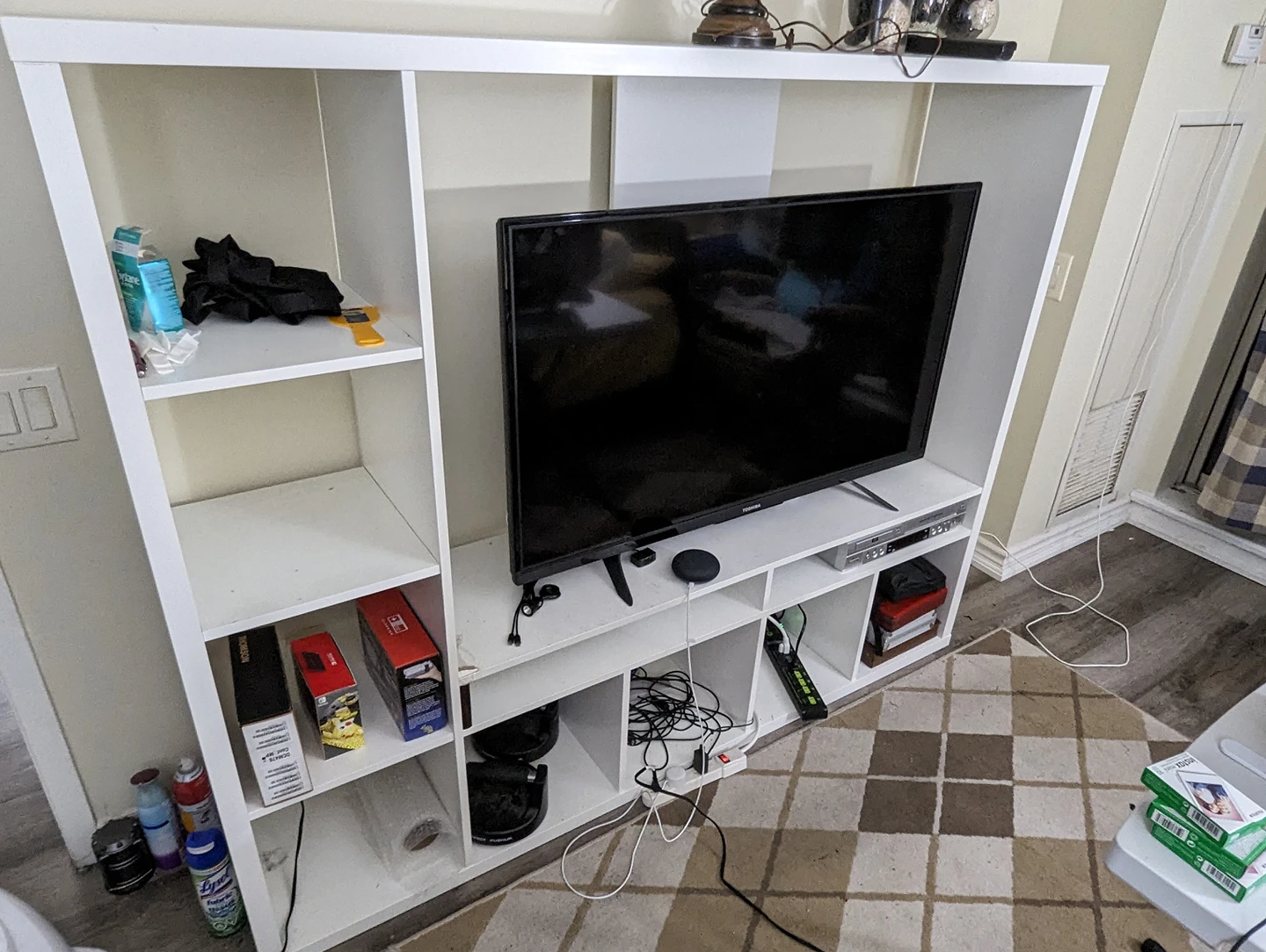 Ikea TV and Storage Shelf