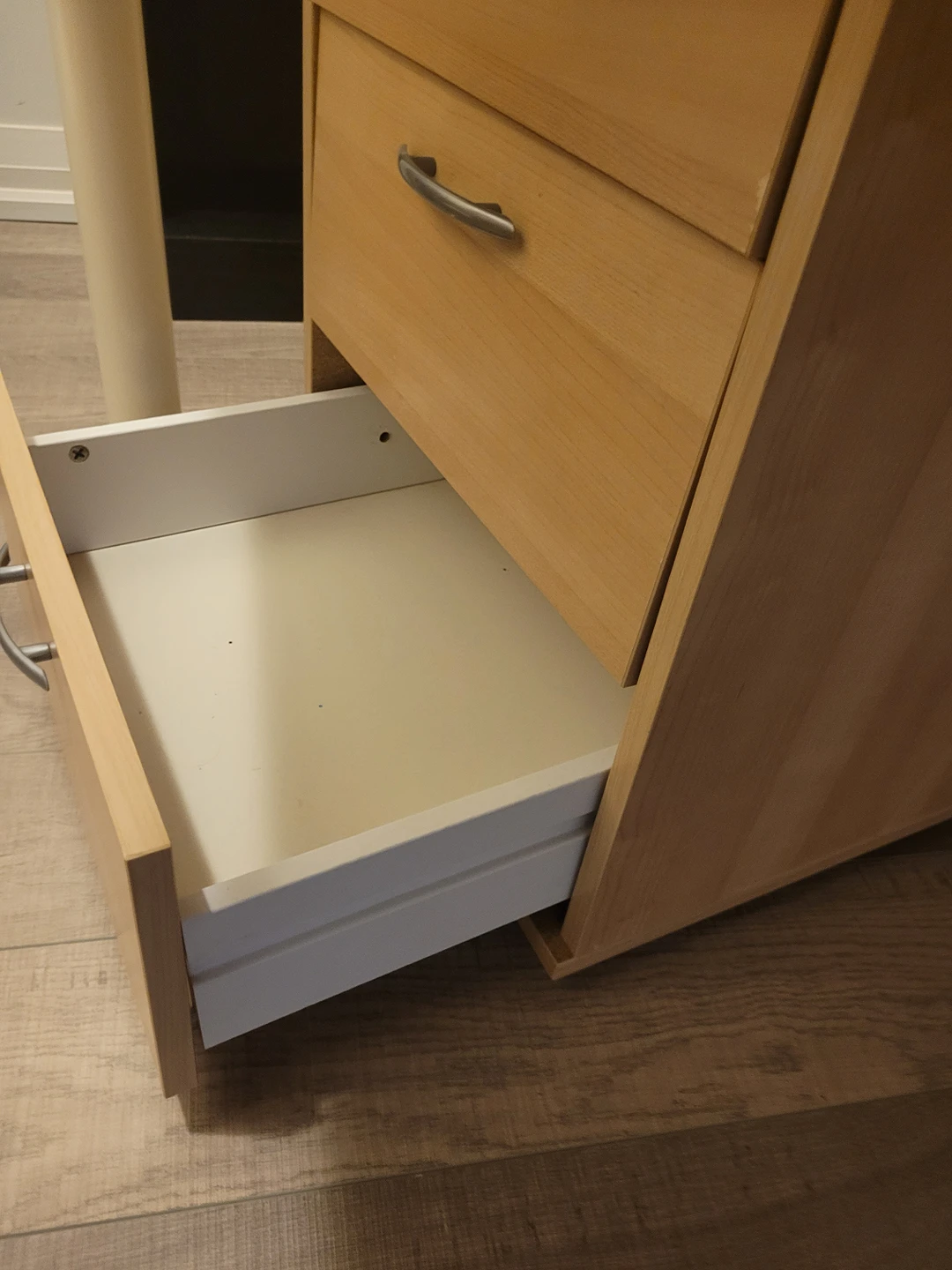 wood night table / 3 drawer organzier - photo 5