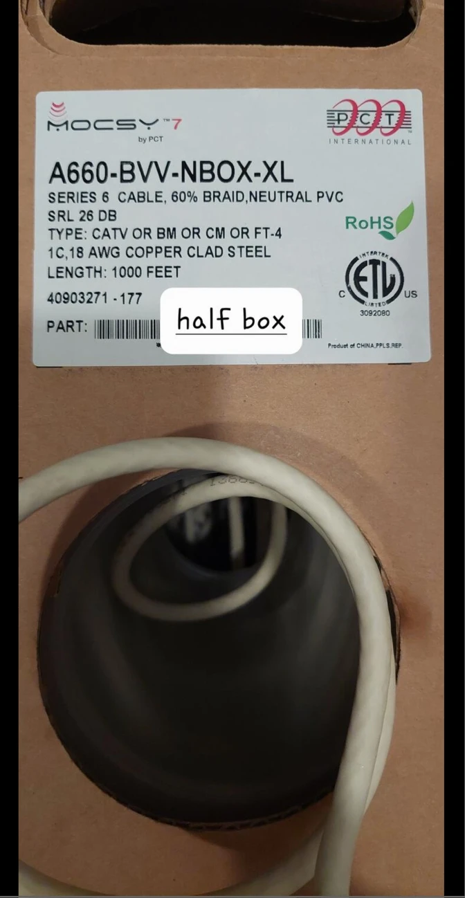 half box of TV cable image indicator(2)