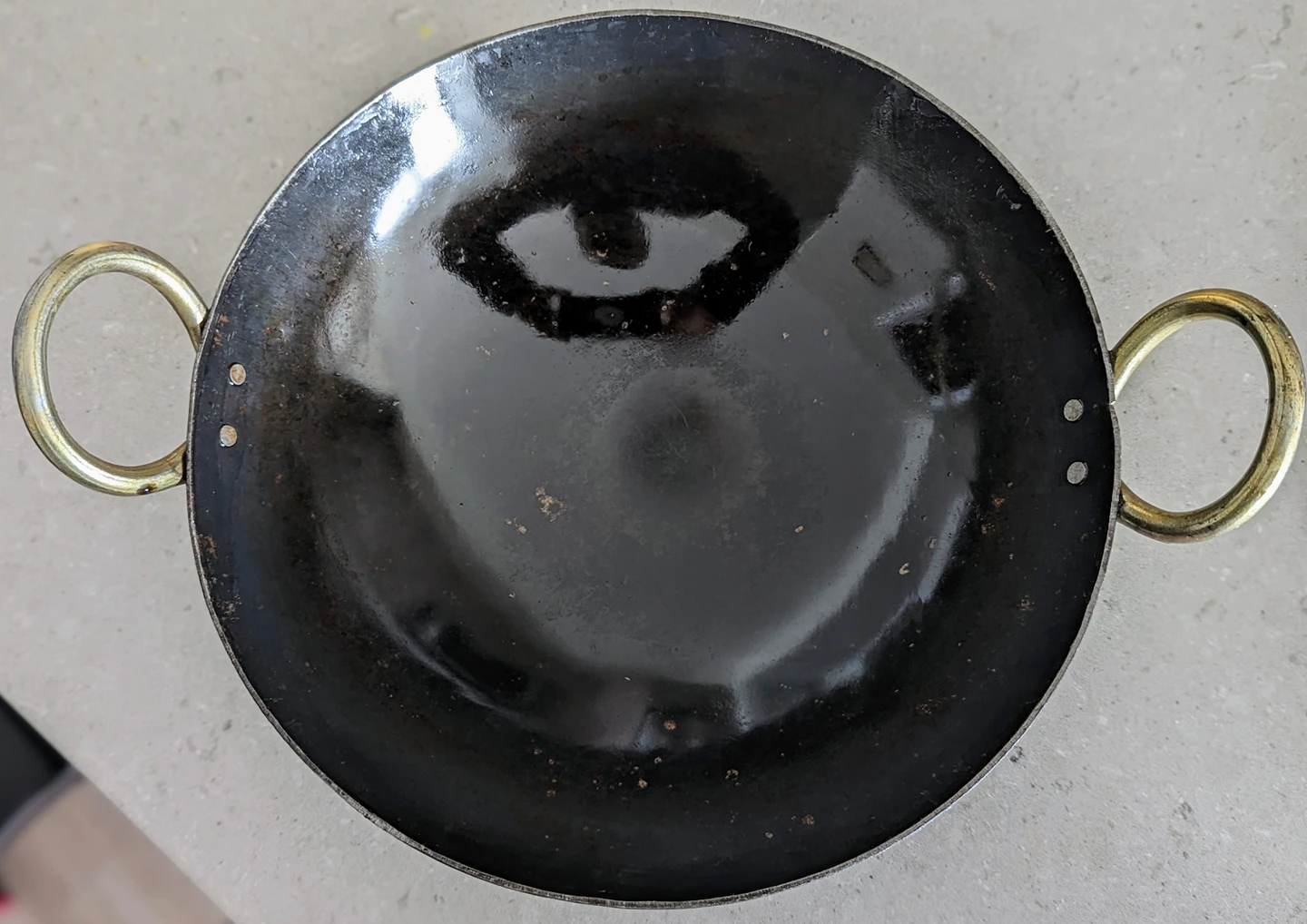 Traditional Iron deep Kadai/Frying Pan for Cooking thumbnail