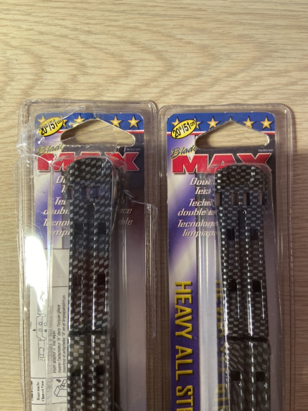 New Blade Max windshield wipers 20”/51cm x2 image indicator(3)