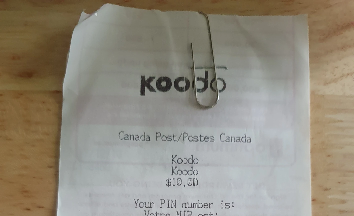 Koodo prepaid $10 give away 🏀