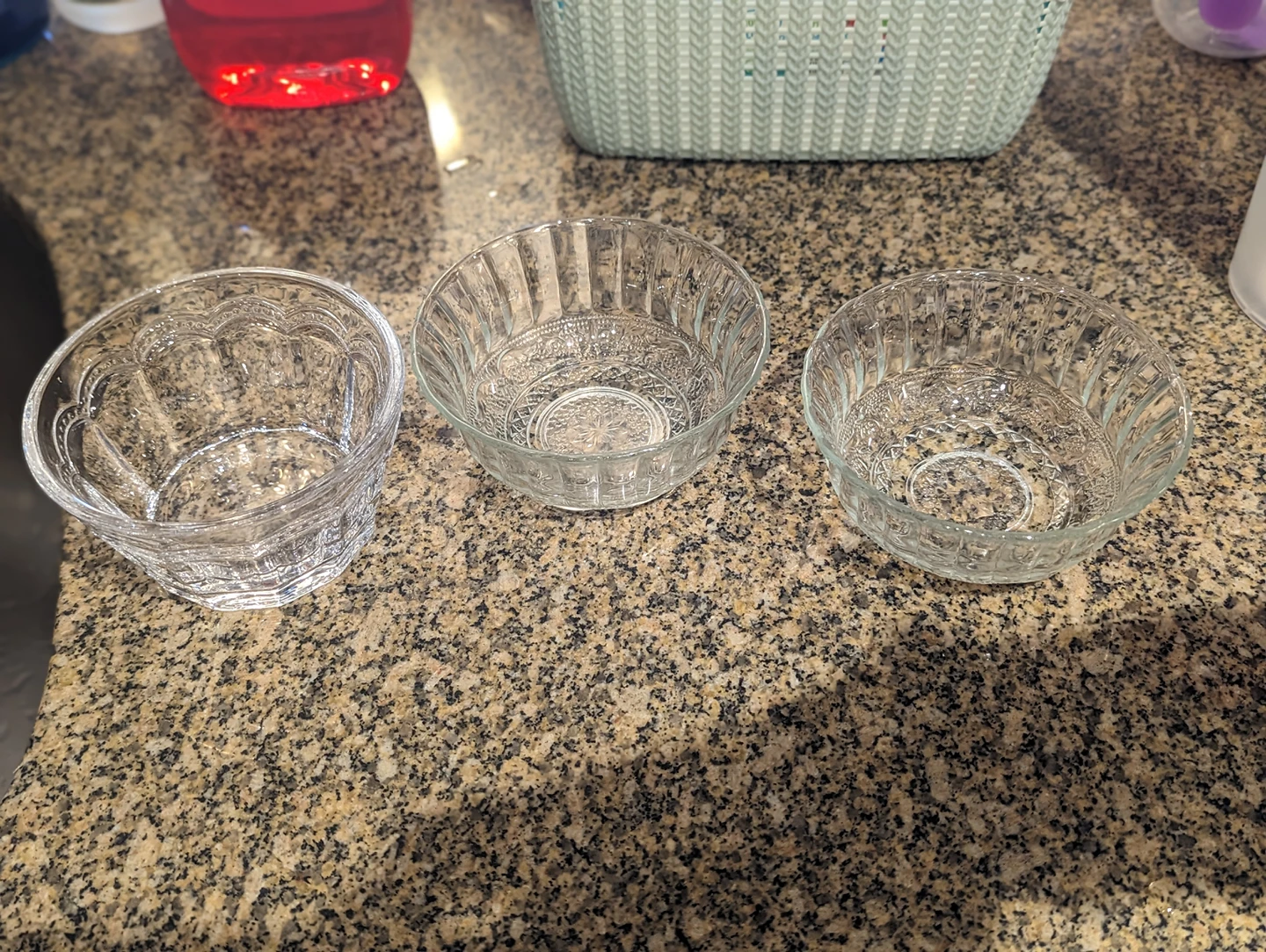 assortment of glass cups and bowl - photo 4
