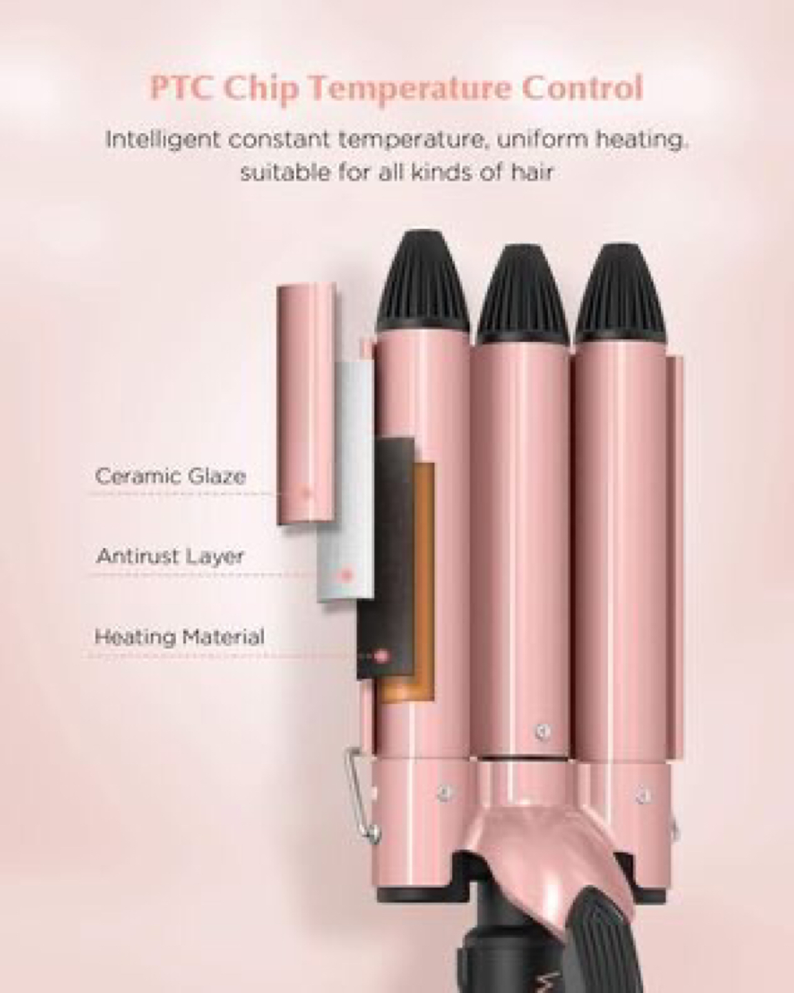 3 Barrel Hair Curling Iron - photo 2