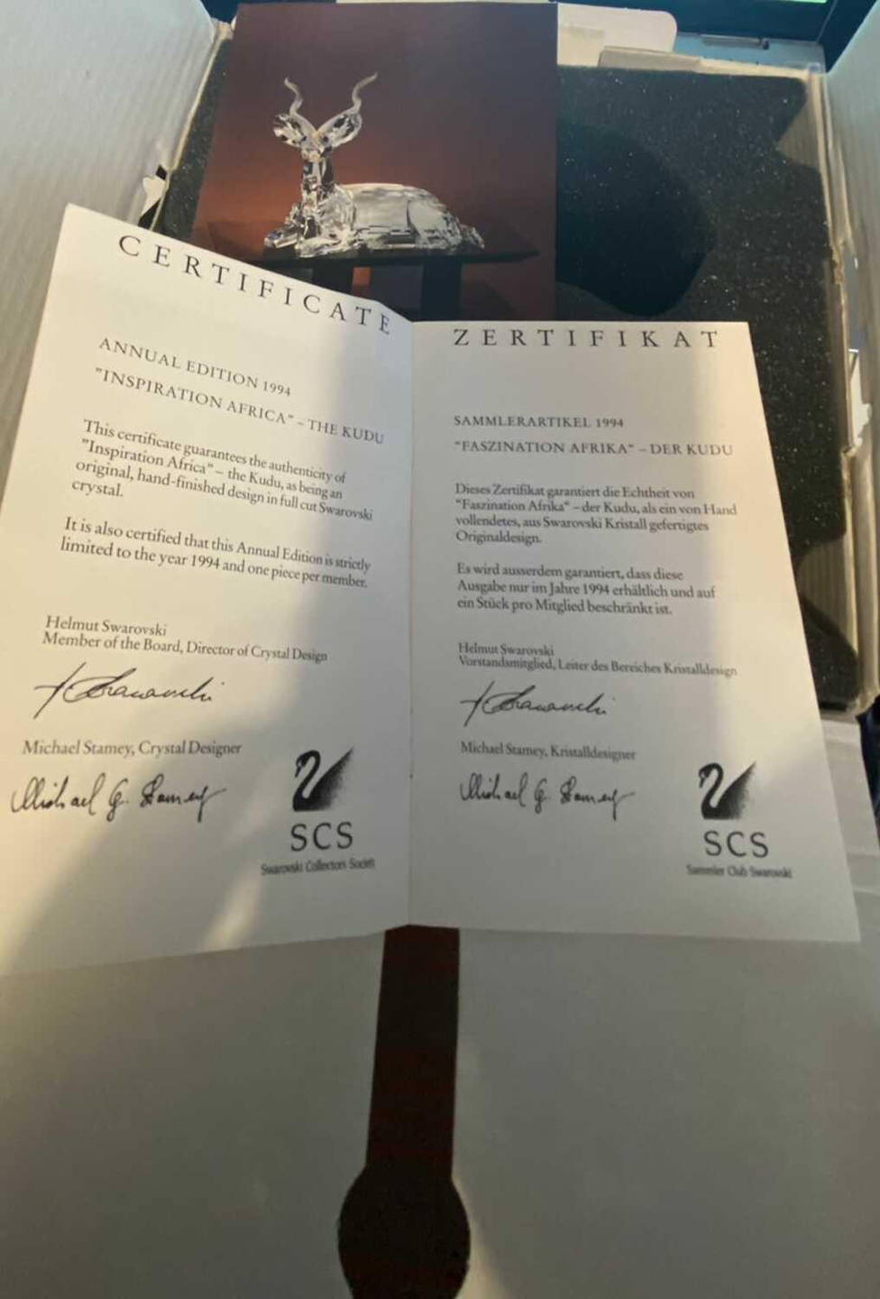 SWAROVSKI CRYSTAL Figurine “ Inspiration Africa “ The Kudu image indicator(2)