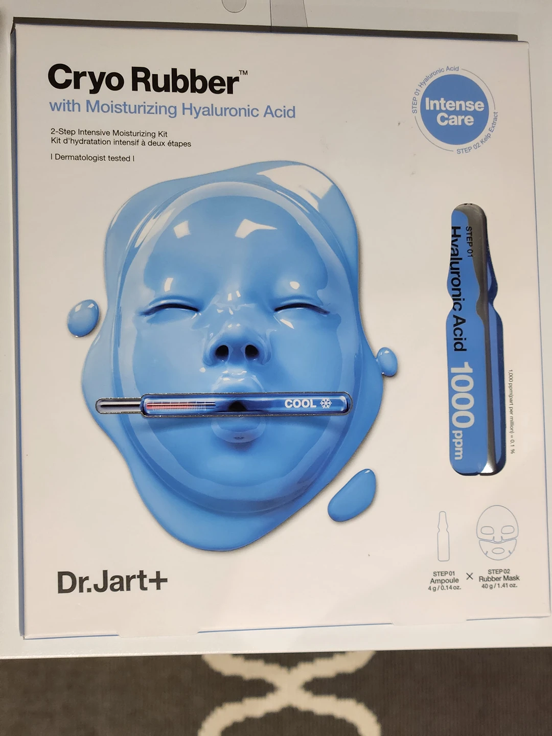 Dr. Jart Cryo Rubber Face Mask Moisturizing Hyaluronic Acid New