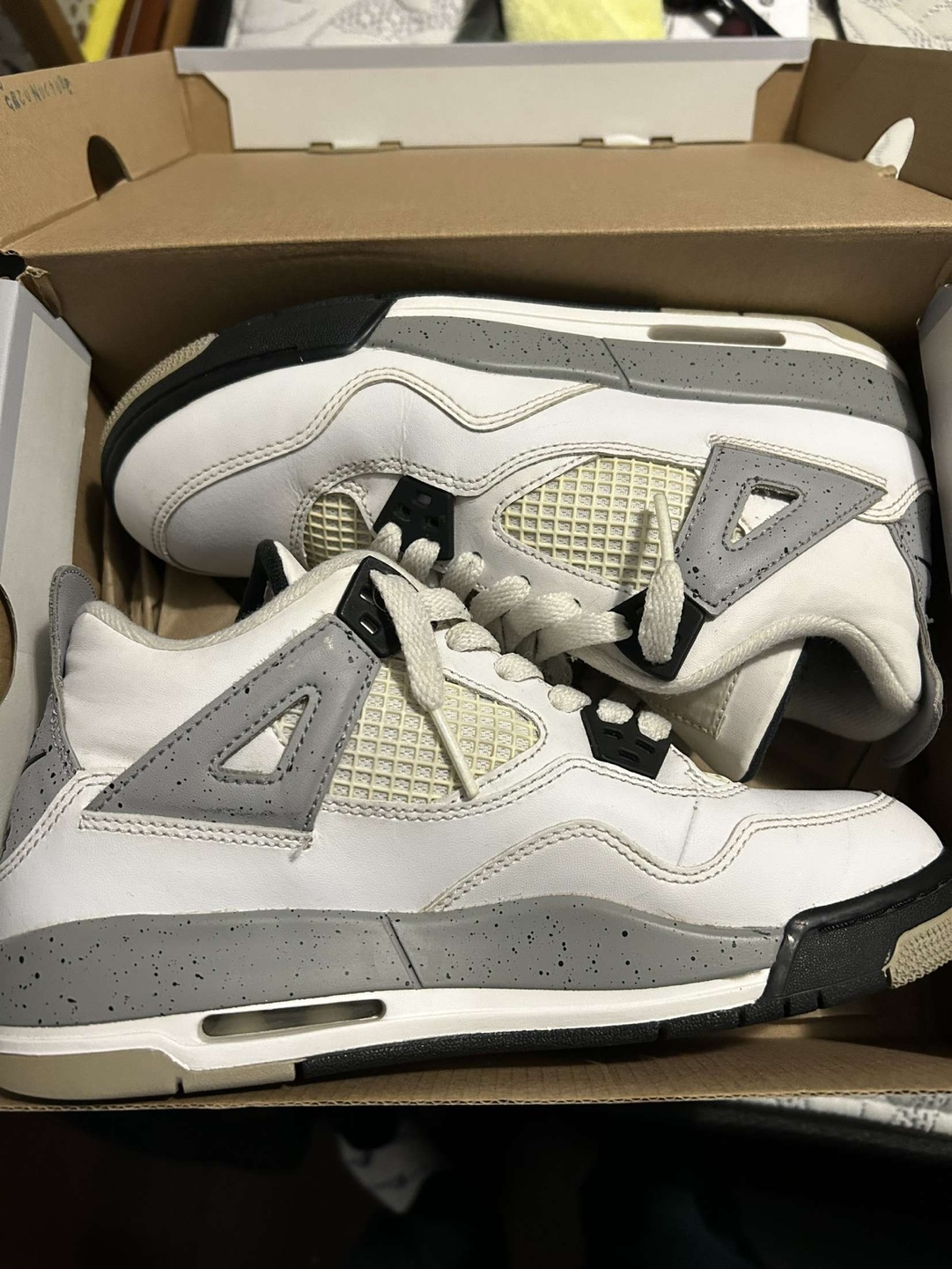 Jordan 4 Retro White Cement (2016) GS 5 thumbnail