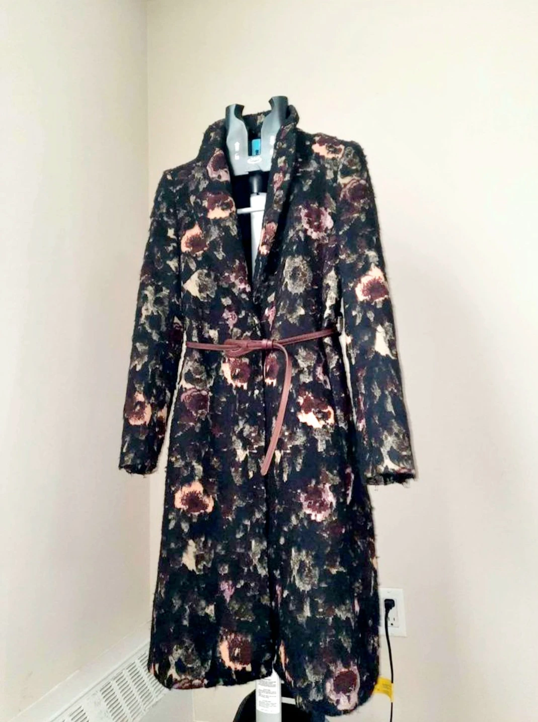 Zara coat in floral print thumbnail