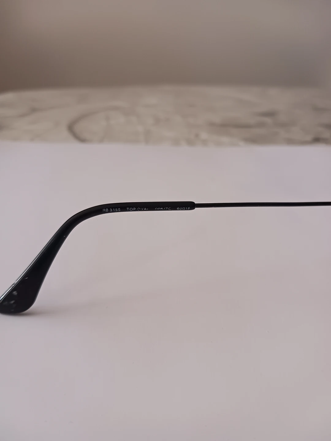Authentic Ray Ban RB3155 Oval half rimless sunglasses. image indicator(4)