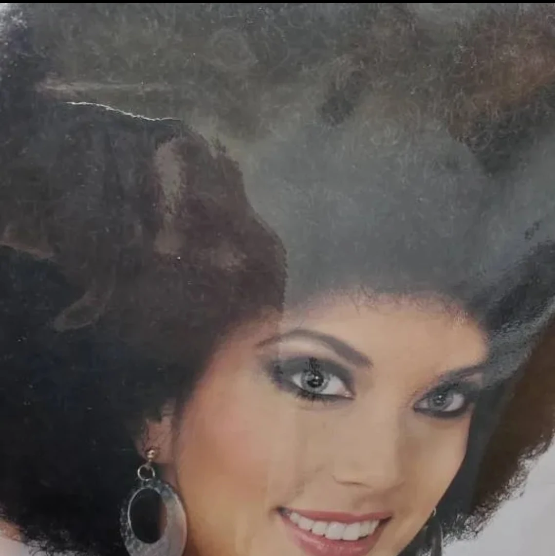 BNIP- 70s disco diva costume with black Afro Perm Wig. image indicator(7)
