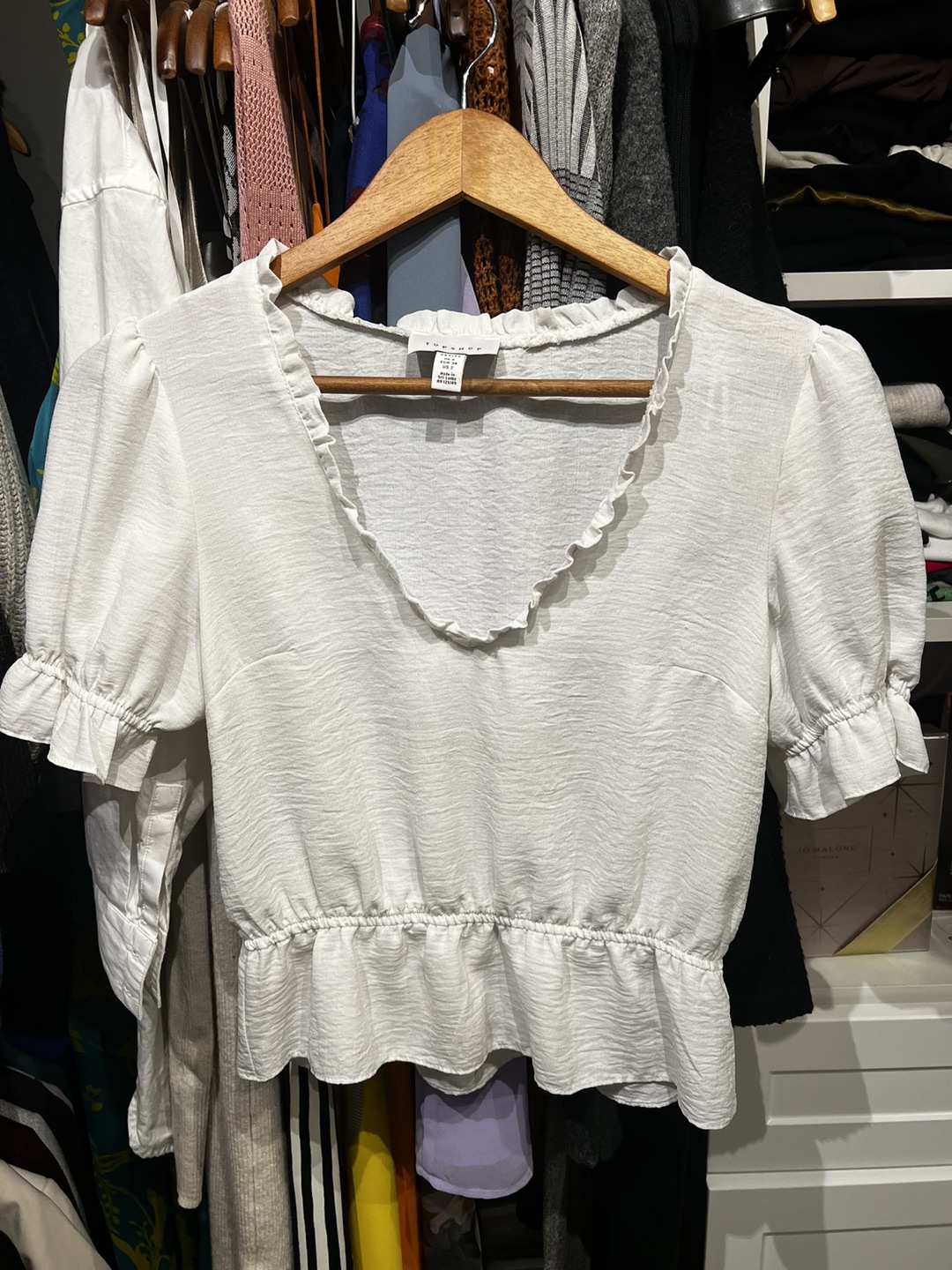 White blouse short sleeve