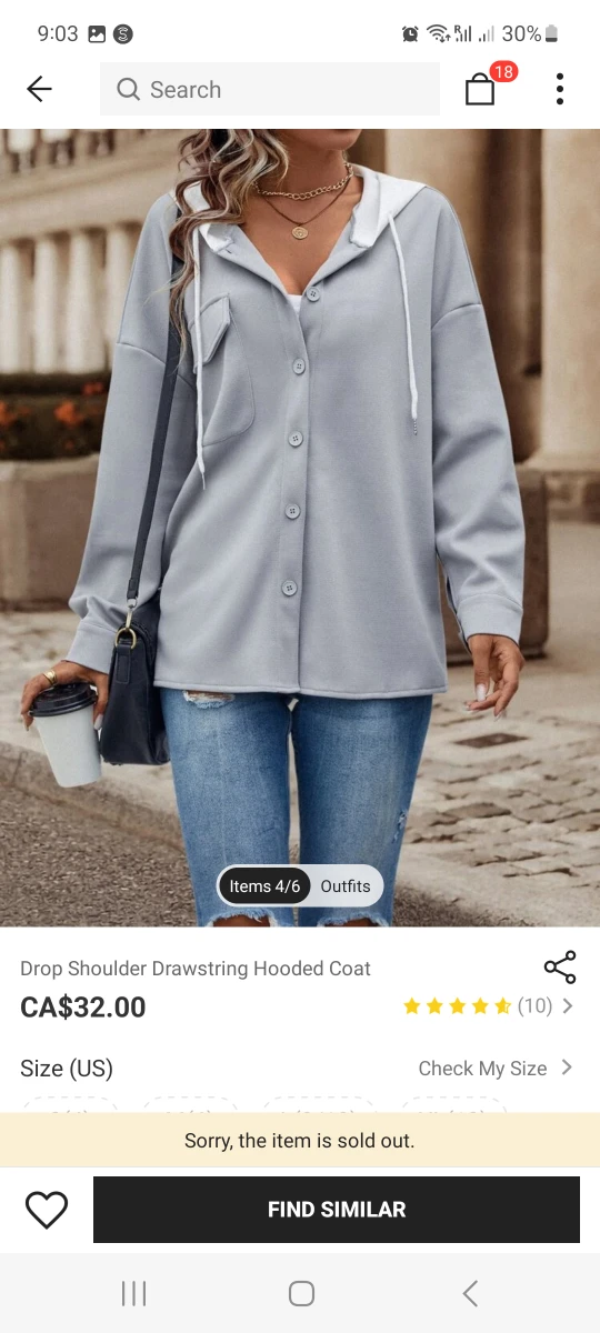 Hooded coat thumbnail