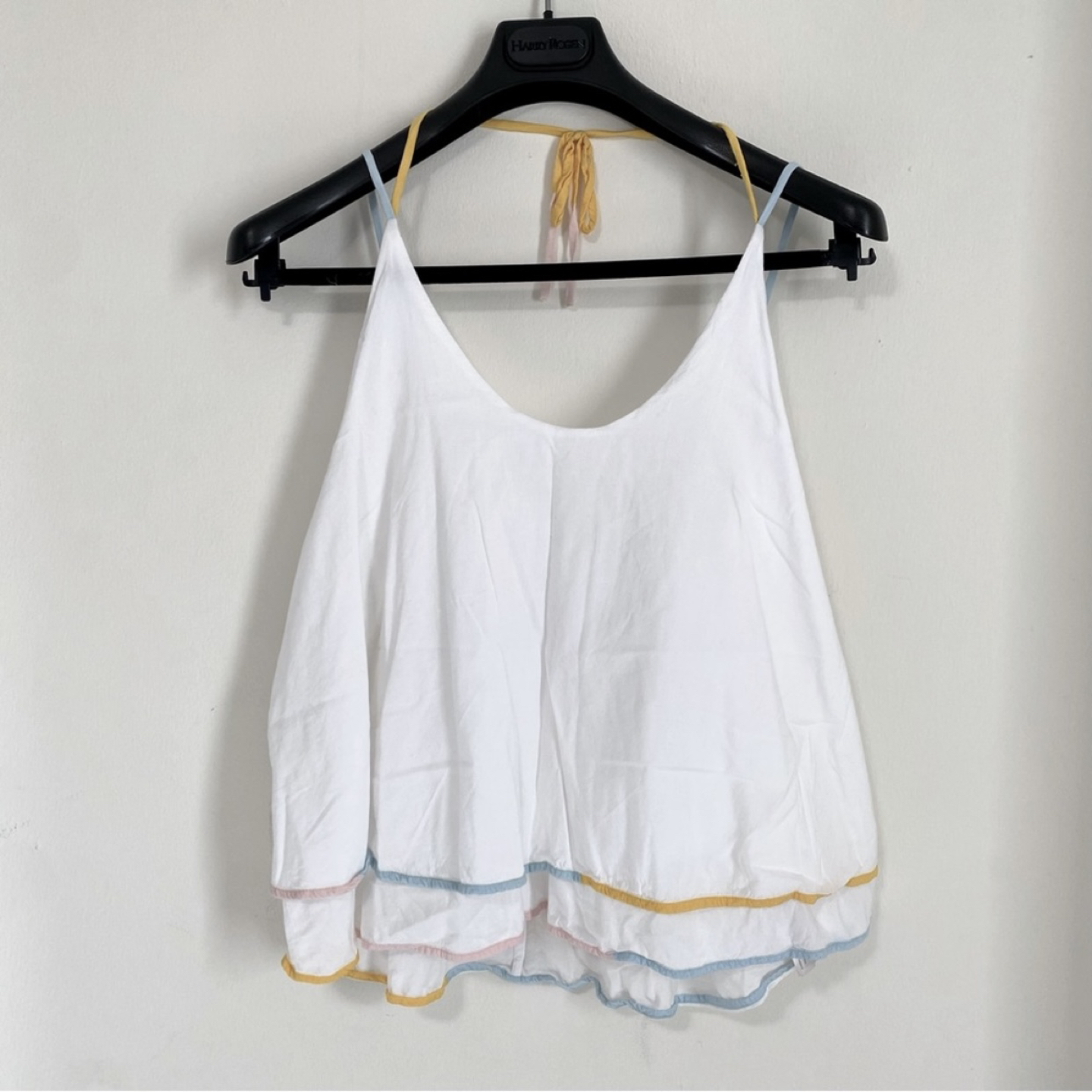 Anthropologie Saturday Sunday flowy white cropped tank thumbnail