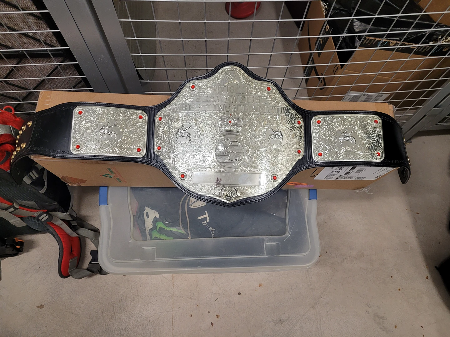 WWE replica title belt