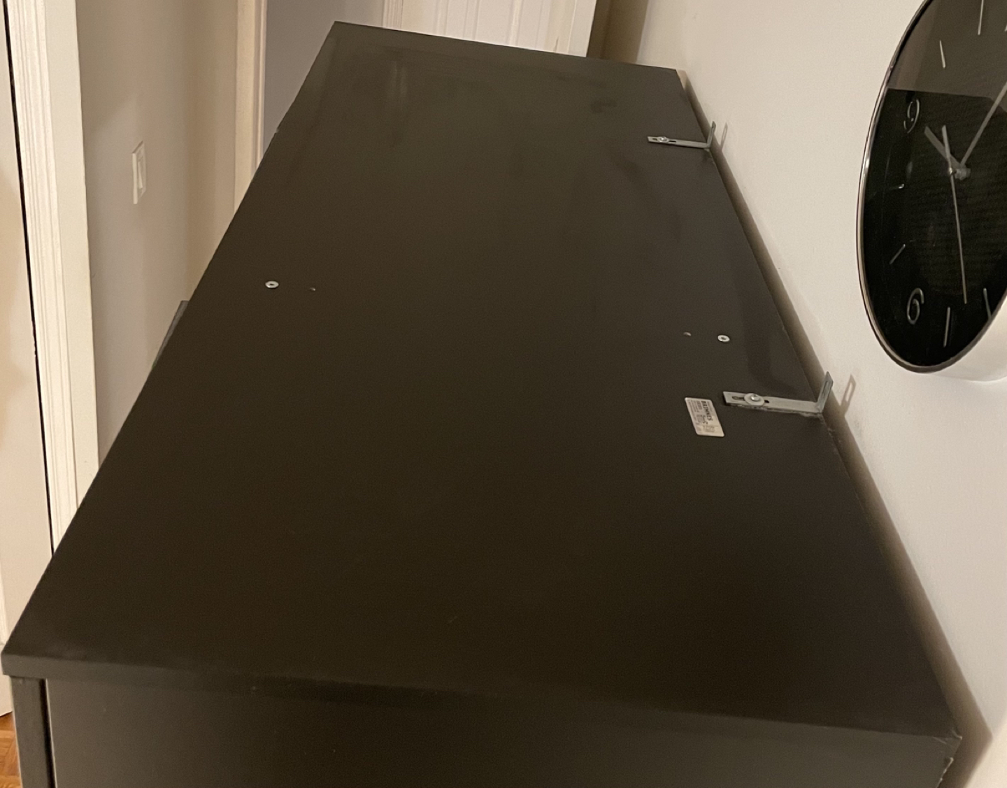 $130 - IKEA Brimnes Black Wardrobe - 3 Doors - photo 4