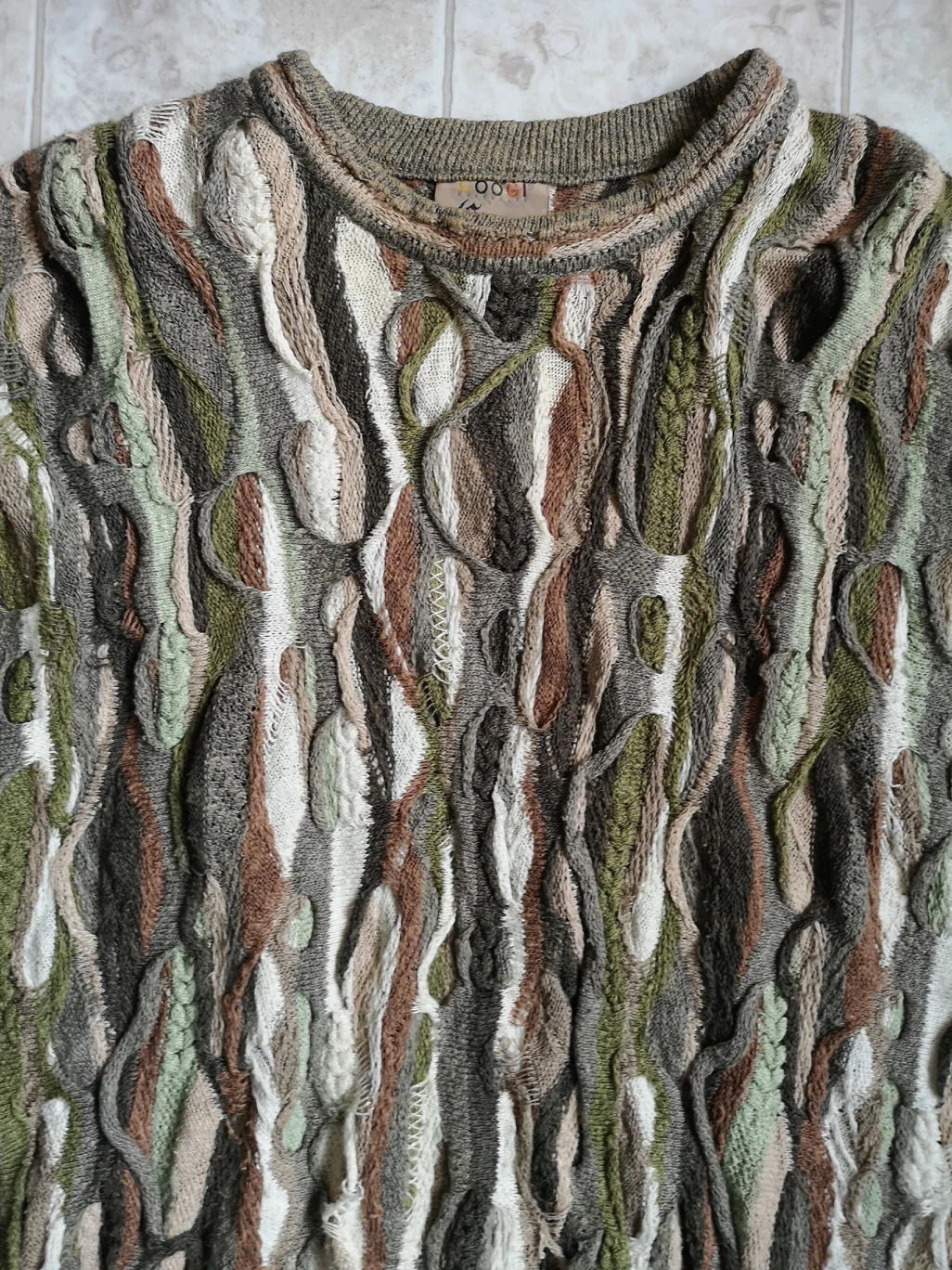 80s vintage Cosby Coogi linen cotton knitwear pullover sweater - photo 2