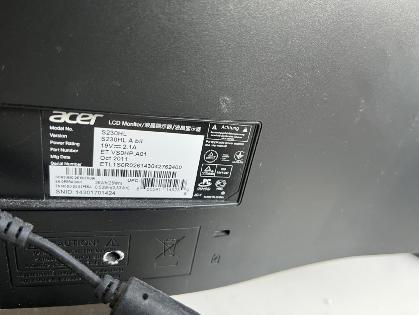 Acer monitor. - photo 2