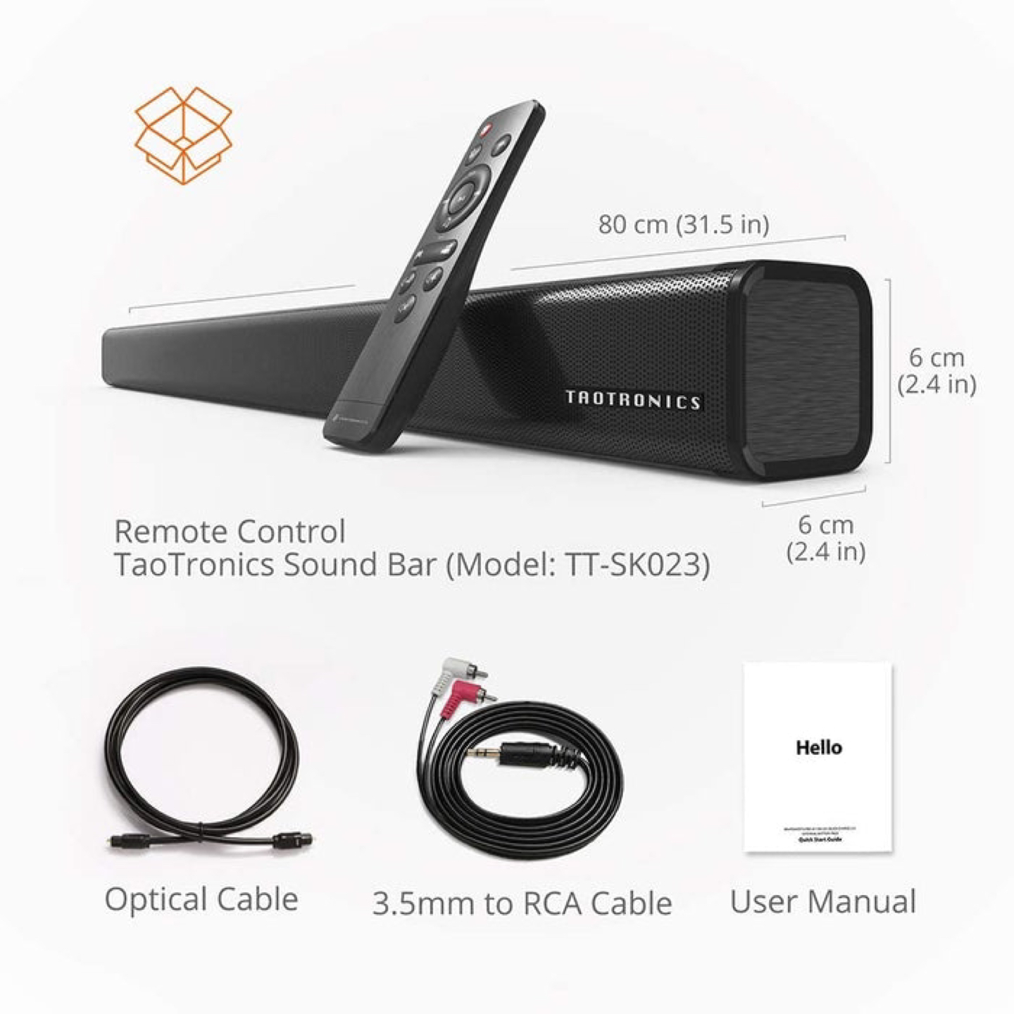 Wireless TV Sound Bar - photo 2