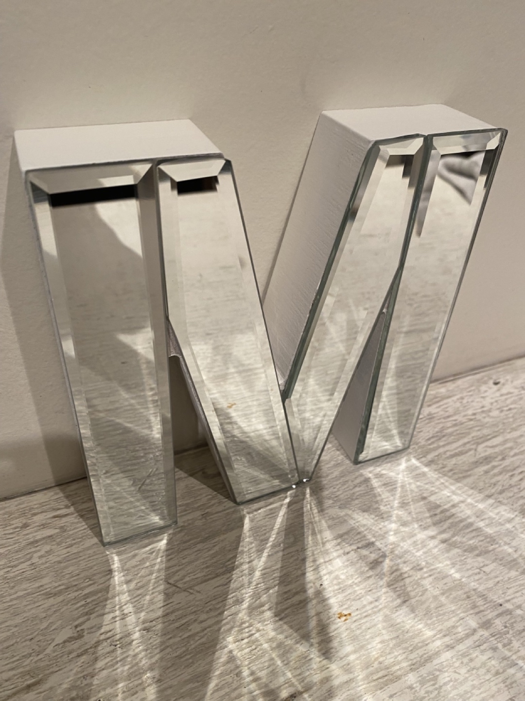 ⭐️NEW 6 inch tall mirror letters A & M($30 EACH)⭐️ image indicator(4)