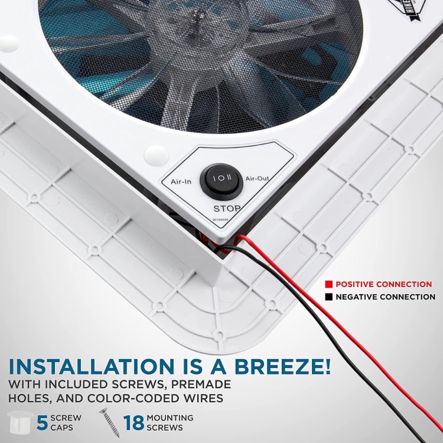 Manual Rv roof vent fan - photo 3