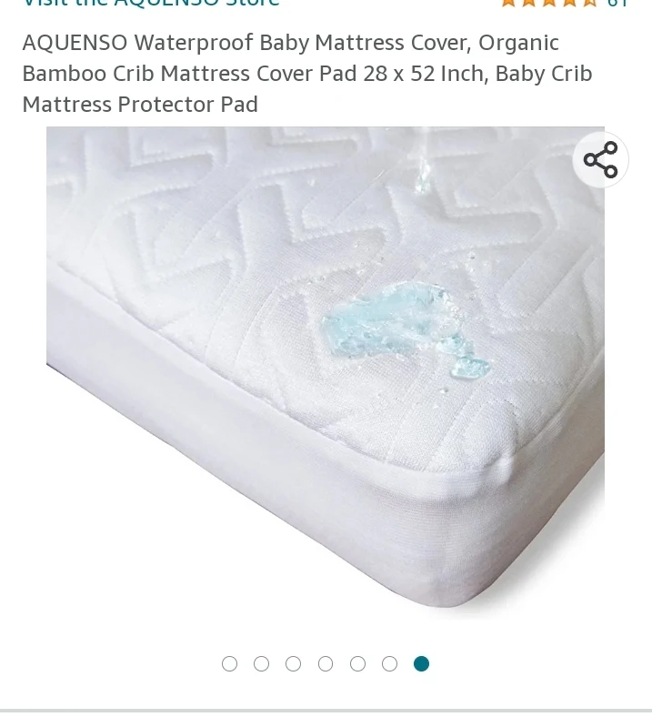 brand New Crib mattress protector (only cover) image indicator(2)