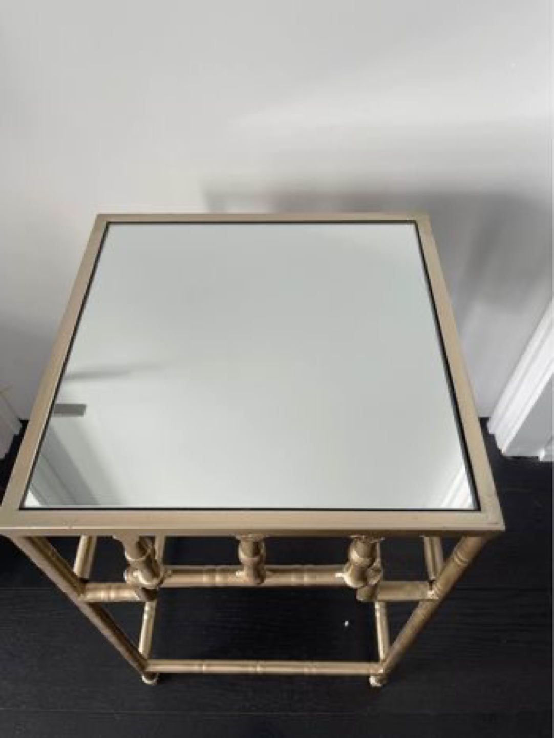 Gold Bamboo Side Table - photo 5