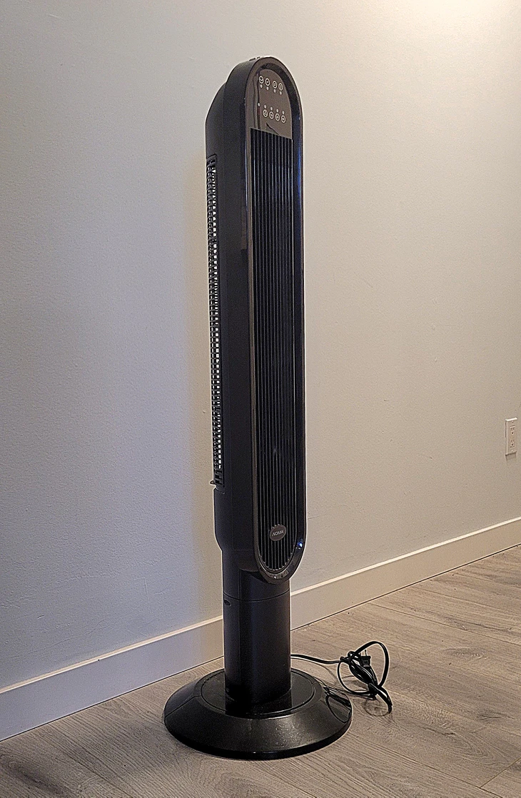 NOMA Oscillating Tower Fan w/Remote Control, 3-Speed