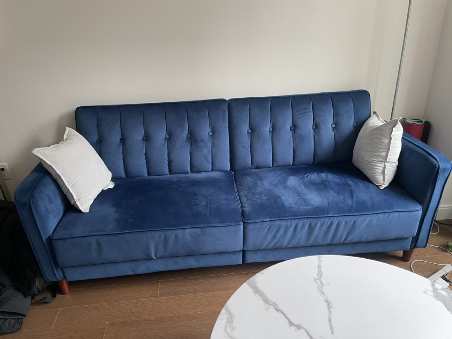 Blue Futon Sofa